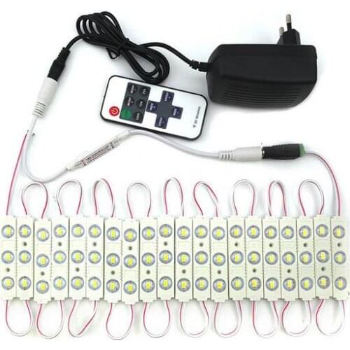 20PCS LED Modules Light 5730 SMD DC12V 3LED Advertising Sign Lighting Waterproof Backlight Billboard Light Lamps Warm White Red