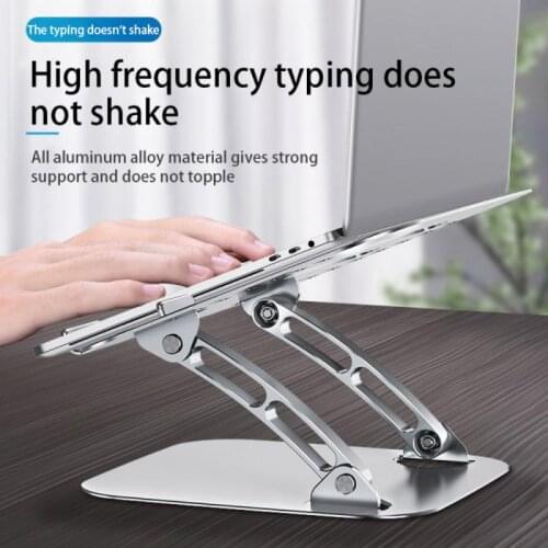 2021 Aluminum Alloy Adjustable Laptop Stand Folding Portable For Notebook Computer Bracket Lifting Cooling Holder Non-slip