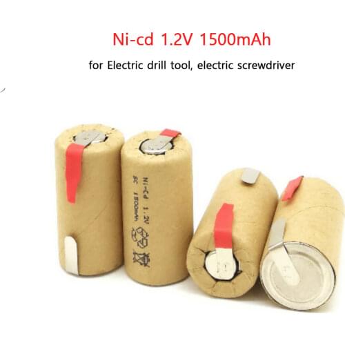 Ni-CD 1.2V SC1500mAh Sub C high power 10C rechargeable battery for power tools cordless electric drill,Walkie talkie /Ni Cd 1.2V