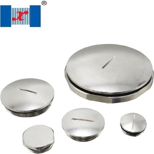 7Pcs/Bag M20 Brass Male Threaded End Cap Metal Stop Plugs