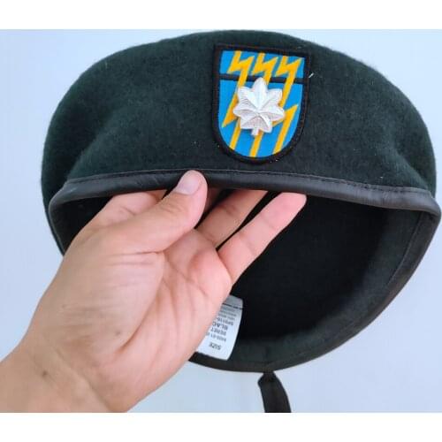 United States US Army 12th Special Forces Group Wool Green Beret LIEUTENANT COLONEL INSIGNIA Military Hat 1961~1994
