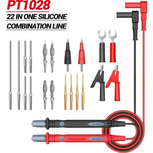 ANENG 22-in-1 Multimeter Test Lead Set 1000V Professional Silicone Insulated Test Probes with Alligator Clips