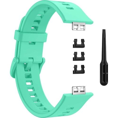 Color Silicone Watch Band for Huawei Watch Fit TIA-B09 Wristwatch Strap Bracelet Belt