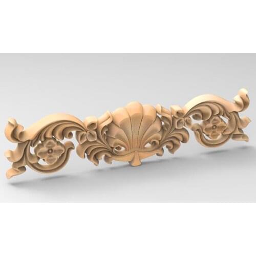 Decorative Flower Appliques 3D model for cnc 3D carved figure sculpture machine in STL file 3D furniture decoration Decor