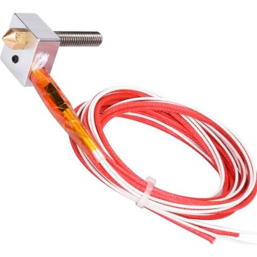 DIY Hotend Kit Nozzle MK8 Extruder Throat Heater 1.75mm/0.4mm Extruder Heater Block For 3D Printer Parts