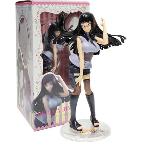21Cm Naruto Hyga Hinata Action Figures Dolls Chess New Pvc Anime Figure Model Figurines for Decoration Collection Gift Toys