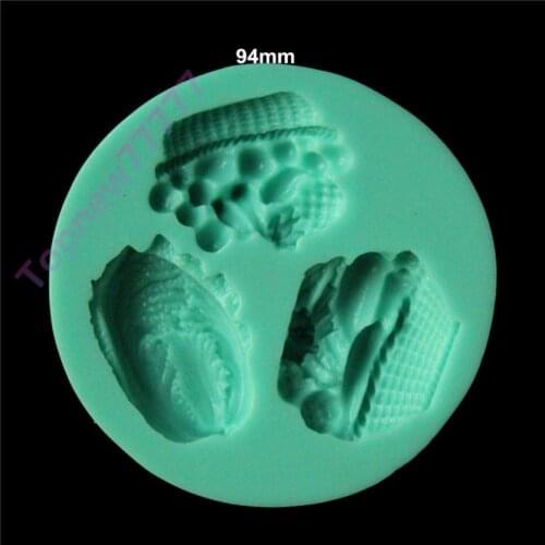 1Pcs fruit shaped Chocolate Candy Jello 3D silicone cake Mold soap Mould Cartoon Figre/cake tools 2224