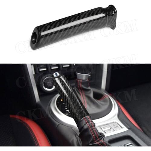 Carbon Fiber Car Handbrake Shell Hand Brake Trim Cover For Toyota GT86 FT86 ZN6 Subaru BRZ 2013-2020