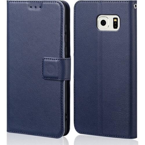 Leather Wallet Case For Samsung Galaxy S6 Edge Phone Cover Stand Card Holder Business Flip Case For Samsung S6 S 6 Phone Copue