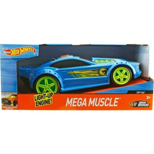 Hot Wheels Mega Muscle Drift Rod Car with Sound and Lights Blue