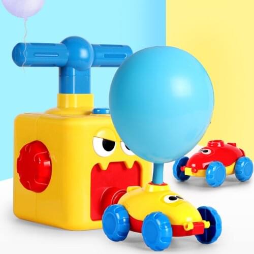 Education Science Experiment Toy Inertial Power Balloon Car Toy Puzzle Fun Inertial Power Car Balloon Toys for Children Gift