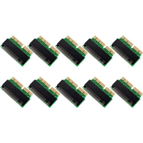 10PCS NVMe PCIe M.2 M Key M2 SSD Adapter Card for Air 2013 2014 2015 Expansion Card for Pro