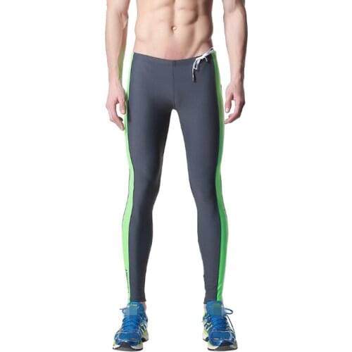 Desmiit Swim Trunks Sexy Swimwear Men Swimming Pants for Men Tights Low Waist Long Swimsuits Summer Beach Surf Swim Wear Sunga