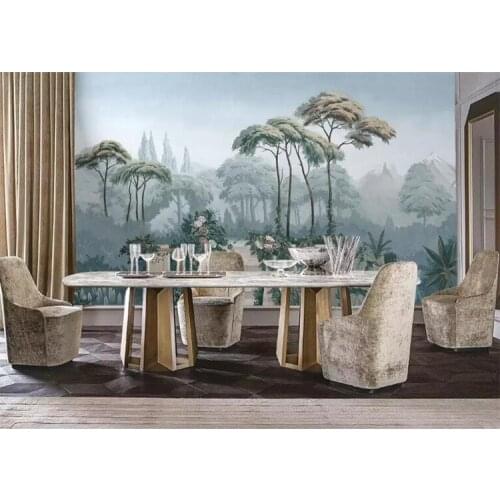 Custom 3D Mural WallPaper European retro Hand-painted rainforest Wallpaper livingroom Bedroom TV background Wallpaper Home Decor