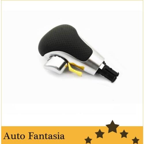 RS6 brush aluminium perforated leather auto shift knob for Audi a5