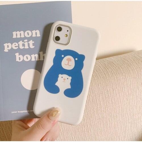 Funny Cartoon animal Polar bear cute white Phone case silicone cover For coque iPhone 11 Pro Max 7 Plus 8 6 6s Plus X XR xs case