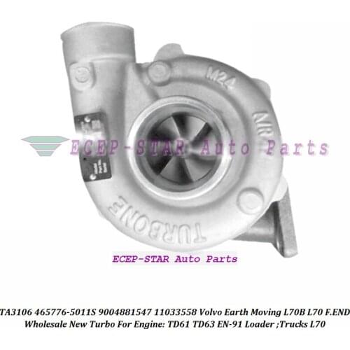 TA3106 465776 Turbo 465776-0010 465776-5011S 9004881547 11033558 For Volvo Earth Moving L70B Loader L70 F.END TD61 TD63 EN-91