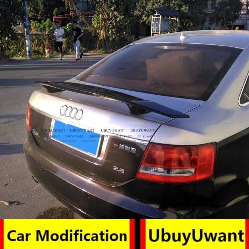 General Purpose Car Styling ABS Material and Surface Carbon Fiber Rear Spoiler for AUDI A6 C6 2006-2012 Universal Car Spoiler