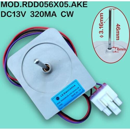 LG Dual Door to Door Refrigerator Fan DC Motor Mod.RDD056x05.AKE DC13V CW