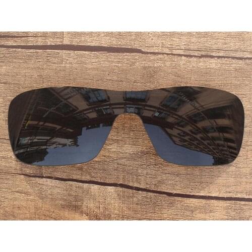 Vonxyz Stealth Black Polarized Replacement Lenses for-Oakley Turbine Rotor Frame