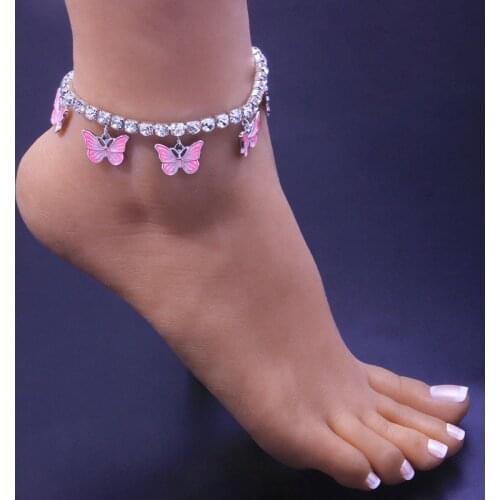 Woman Anklets Bohemian Butterfly Anklet Sandals Women Summer New 2021 Fashion Beach Ankle Support Jewelry Ancle Bracelet