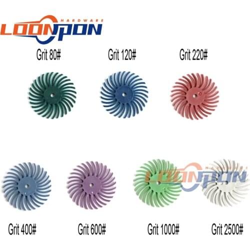 1 Inch Radial Bristle Disc Kit Abrasive Brush 1/8" 3/2.35mm Shank Detail Polishing Wheel for Dremel Rotary Tool Accessories