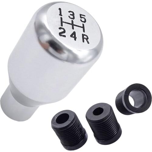 1 Set Universal Car 5 Speed Aluminum Gear Shift Knob Manual Gear Stick for Auto Most of Different Models Car Accessories