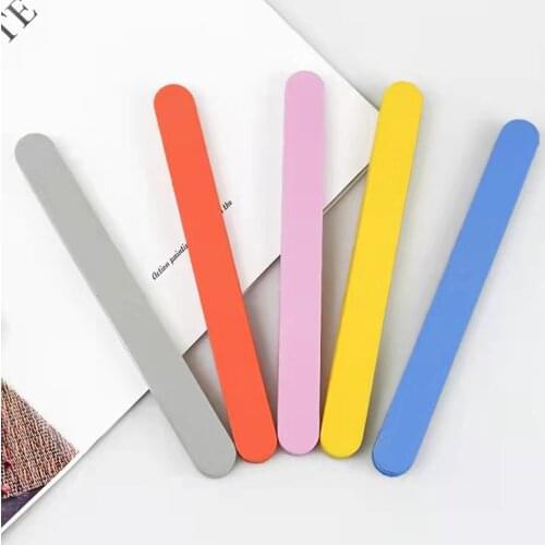 1Pc 100/180 Grit Nail File Double Side Sanding Buffer Block Set For Gel Polish Manicure Tool Grit Sandpaper Nail Pedicure Tools
