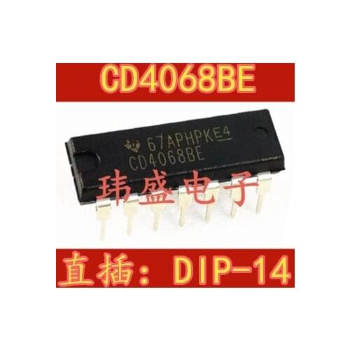 10pcs CD4068 CD4068BE DIP-14