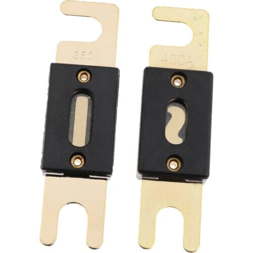 10PCS High Quality Gold Plated 350Amp 400Amp Car Audio ANL Type Fuses