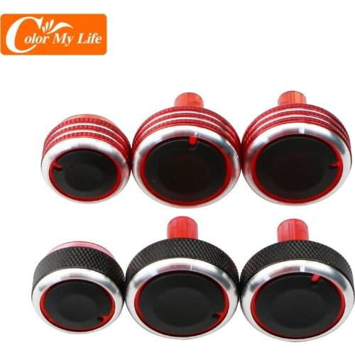 3Pcs/Set Car Styling Air Conditioning Heat Control Switch AC Knob Accessories for Nissan New Sunny March Accessories