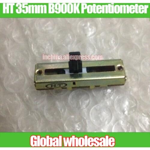 3pcs Sewing Machine Pedal Single linkage Potentiometer / HT 35mm B900K Straight Slide Potentiometer / Handle Length 10MM