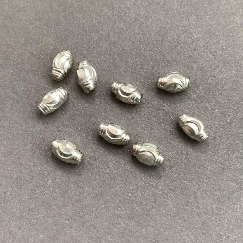 39pcs silver Jewelry accessories 7.1X4.3mm