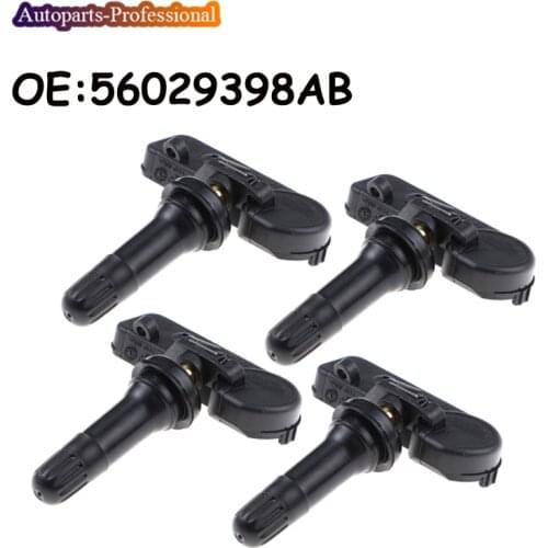 4 pcs/lot Car For Jeep Grand Cherokee Wrangler Fiat 500 Freemont JF TPMS Tire Pressure 433MHZ Monitoring Sensor 56029398AB