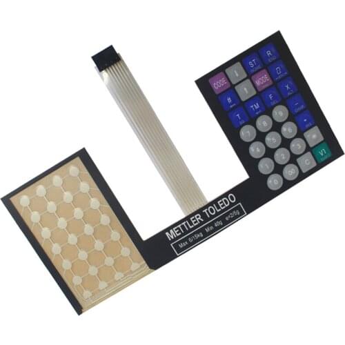 5pcs/lot New Key Strengthen Edition 3600 8442 Scale English Keyboard Film For mettler Toledo 8442 3600 3650 3680 Scale