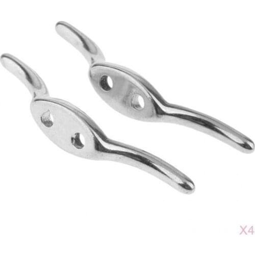 8 X Stainless Steel Boat Dock Deck Rope Cleat Marine Yacht Heavy Duty 67mm