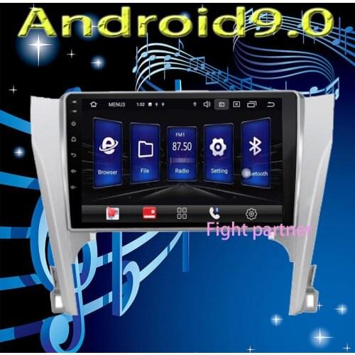 Android 9.0 2.5D+IPS Quca Core Car Radio Multimedia Video Player Navigation GPS No Dvd For Toyota Camry 50 2012 RDS