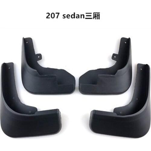 Auto parts ABS plastic car Mud Flaps Splash Guard fender For Peugeot 207 2006-2013 Car styling