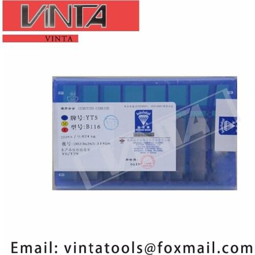 Free shipping high quality 20pcs/lots B116 YG6/ YG8/ YW1/ YW2/ YT5/ YT14/ YT15 cnc carbide welding inserts