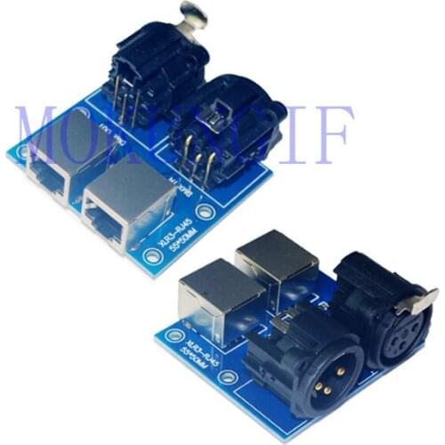 Fast shipping 20pcs XLR3-RJ45 DMX512 Relays connector,DMX512 RJ45 connector to XLR3 for DMX-Relays controller led decoder