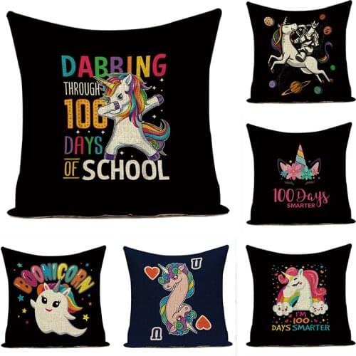 Black Letter Throw Pillow Case Colorful Book Decor Cushion Cover Home Decoration Accessories Printed Cushions 45CM-45CM home