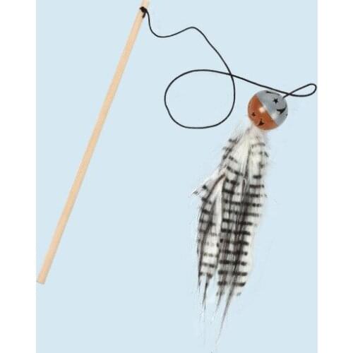 Cats Toys Funny Cat Stick Funny Cat Wooden Mouse Bell Toy Cat Cat Supplies Kitten Feather Fighting Cat Stick Cat Companion Toys