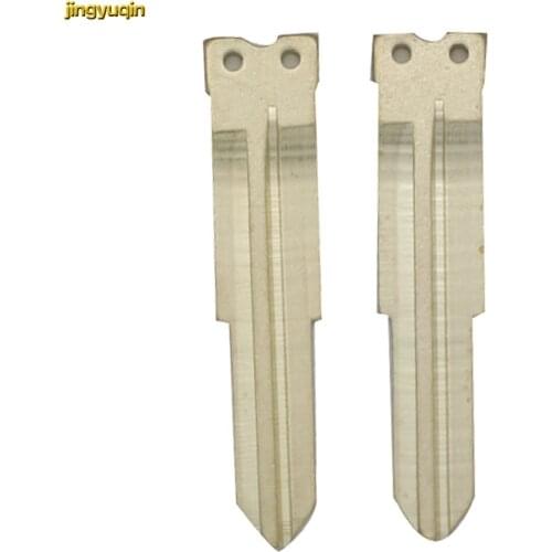 Jingyuqin Remote Car Key Fob Uncut Blade For Ssangyong Actyon Kyron Rexton Insert Emergency Blank Replacement