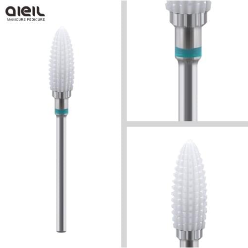 Ceramic Milling Cutter for Manicure Nail Drill Bit Electric Nail Files Grinding Bits Cutter Burr Accessory