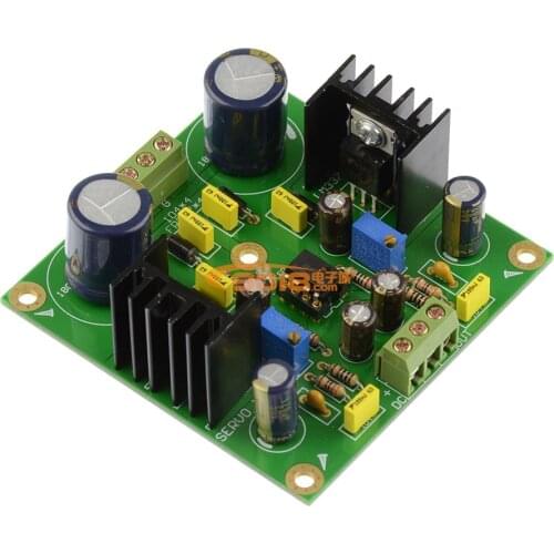 LM317/LM337 DC Servo Adjustable Voltage Regulated Power Supply Plate Positive and Negative Double Channel Rectifier Filter