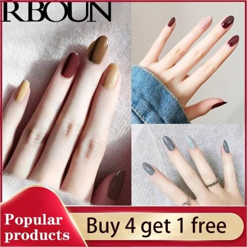 Nail Art Fake Nails Tips Press on Short False with Glue Designs Display Artificial Square Full Cover Coffin Stick Clear Set Kiss