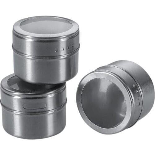 High-Grade Stainless Steel Barbecue Spice Jar Multifunction Sprinkle Seasoning Cans Kitchen Cooking Tool LX4617