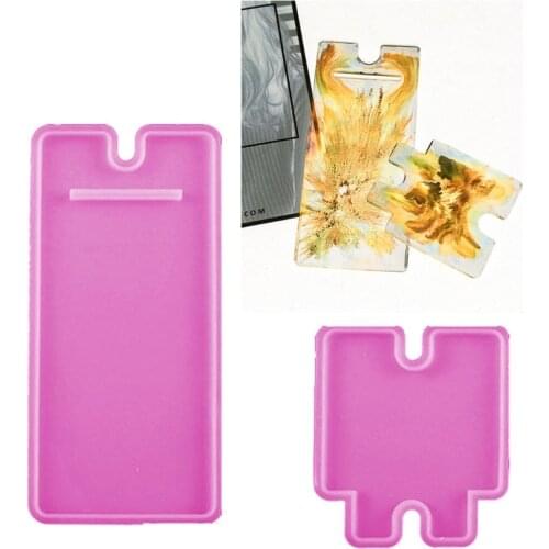 Mobile Phone Stand Silicone Resin Mold Phone Bracket Holder Epoxy Resin Moulds R3MC