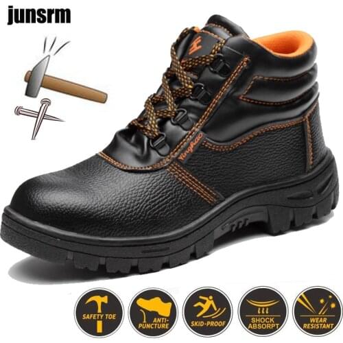 Mens military boots leather retro lace-up waterproof safety shoes black desert combat tactical military ankle boots work shoes