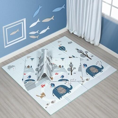 Soft Crawling Pad Foldable Baby Play Mat XPE Foam Kids Rug 1cm Thickness Childrens Developing Carpet For Toddler Games Activity